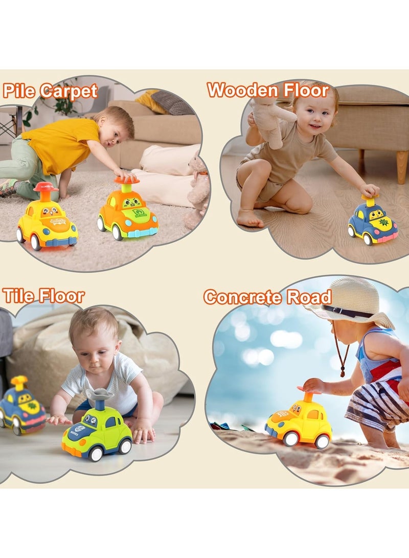 دي إم جي تك ألعاب سيارات ادفع وانطلق للأطفال الصغار من عمر 1 إلى 3 سنوات، مجموعة سيارات احتكاك للأطفال - Image 4