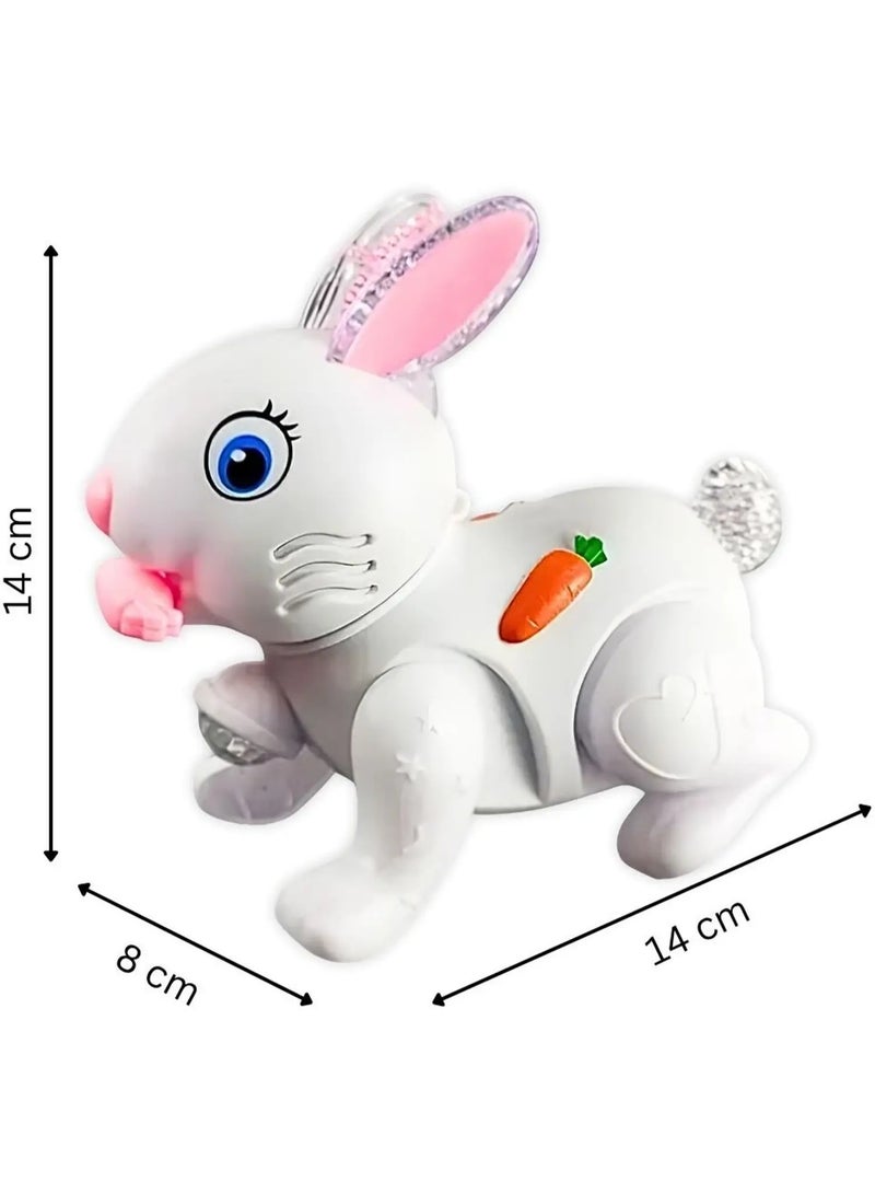 AlArabSooq Bud Jumping Rabbit | Best for Fun Loving Kids | 360 Moving Direction| LED Flash Lights with Music | Unisex (Girls & Boys) | 3+ Plus Age | 3AA Batteries Operated, Color May Vary | - Image 3