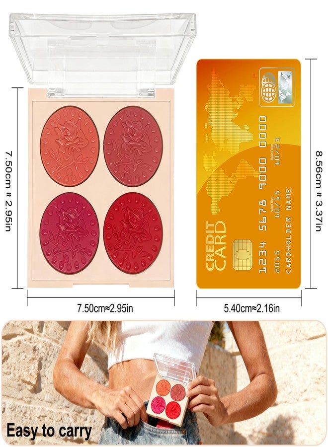 Okerker 4-Color Lipstick Palette - Velvet Matte Lip & Cheek Tint | Long-Lasting, Waterproof, Highly Pigmented | All-in-One Lip Palette for Every Occasion - Image 5