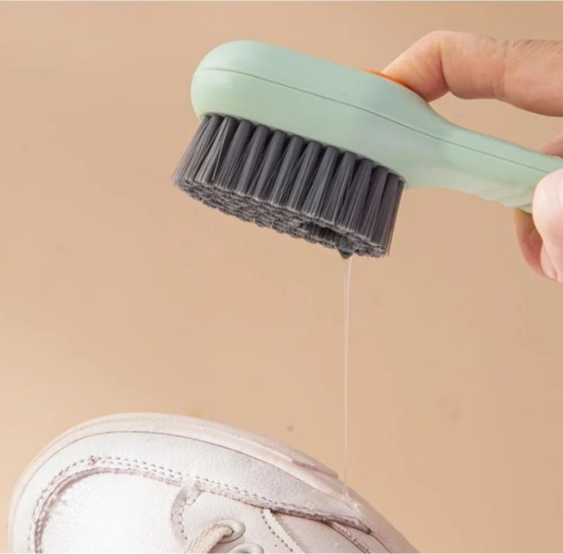 Neystore Multi-Functional, Liquid Chamber, Shoe Cleaning Brush, Soft Bristle Dirt, Clothes Stain Removal Brush, Multi-Purpose Brush