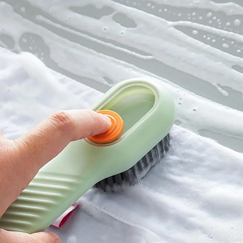 Neystore Multi-Functional, Liquid Chamber, Shoe Cleaning Brush, Soft Bristle Dirt, Clothes Stain Removal Brush, Multi-Purpose Brush