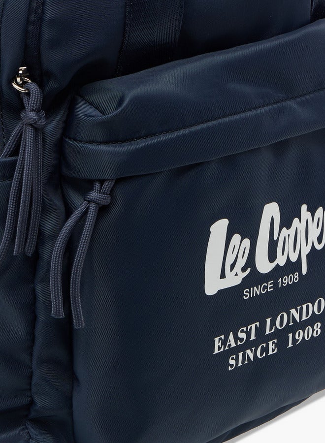 Lee Cooper Solid School Backpack with Adjustable Straps and Zip Closure - 30x14x40 cm  - Image 5