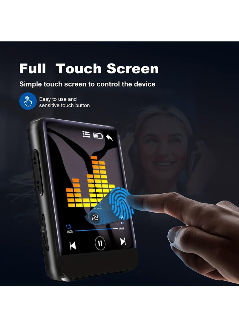 General - 64GB High Resolution Touch Screen MP3 Music Player with Bluetooth 5.0, Portable Hi-Fi Lossless Sound Quality Walkman with HD Speakers, FM Radio, Audio Recorder, Video Playback, E-Book Reader - Image 1
