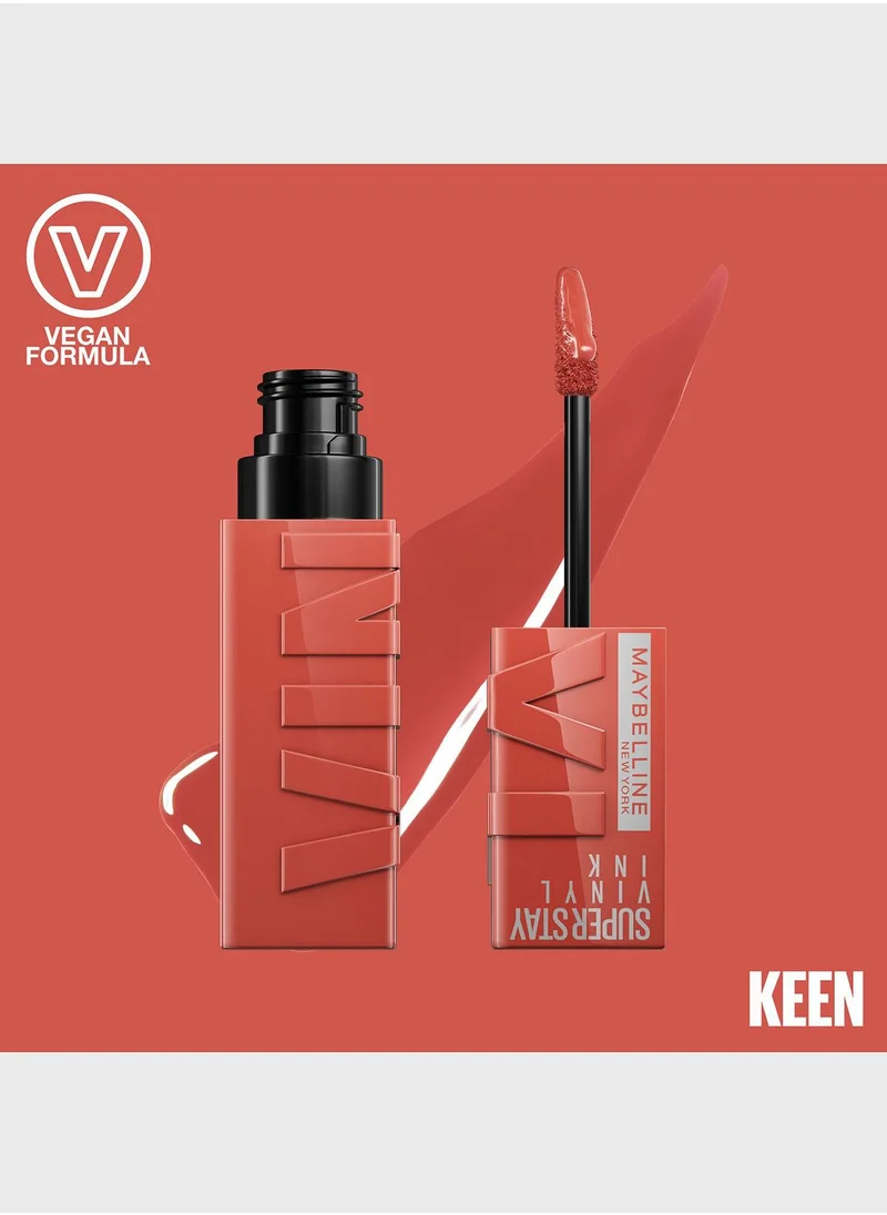 MAYBELLINE NEW YORK Maybelline New York Super Stay Vinyl Ink Nudes Longwear Transfer Proof Gloss Lipstick, Keen