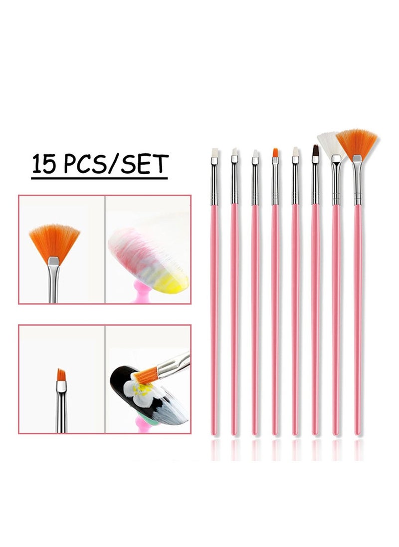 Cool Baby - COOLBABY Gel Nail Polish Set with UV Lamp 54W Nail Art Lamp 10 Colors Neutral Pink Glitter Gel Nail Polish Set Polisher Nail Art Tools - Image 1