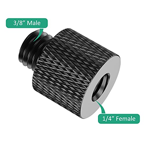 Rigych 3/8 to 1/4 Camera Screw Adapter Thread 4 Pcs 1/4 Female to 3/8 Male and 3/8 Female to 1/4 Male Camera Tripod Adapter for Camera Monitor Tripod Mic Mount Microphone Stand - Image 3