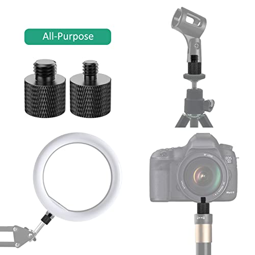 Rigych 3/8 to 1/4 Camera Screw Adapter Thread 4 Pcs 1/4 Female to 3/8 Male and 3/8 Female to 1/4 Male Camera Tripod Adapter for Camera Monitor Tripod Mic Mount Microphone Stand - Image 4