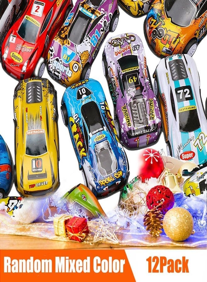 Amitasha 12 Unbreakable Racing Die-Cast Cars for Kids Pull Back Vehicles Metal Alloy Pull Back Car Toys for Boys Age 3 Years Birthday Gift (12 Metal Cars )(assorted) - Image 2