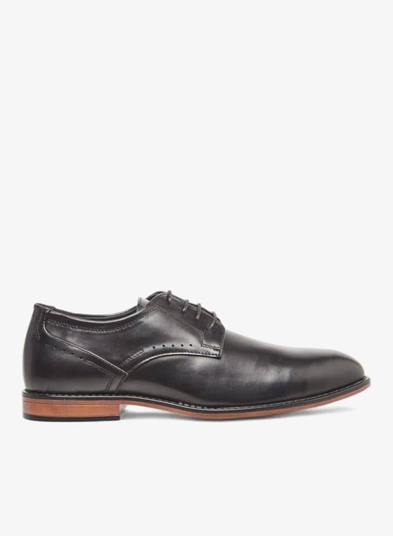 LBL by Shoexpress Solid Derby Shoes With Lace-Up Closure - Image 1