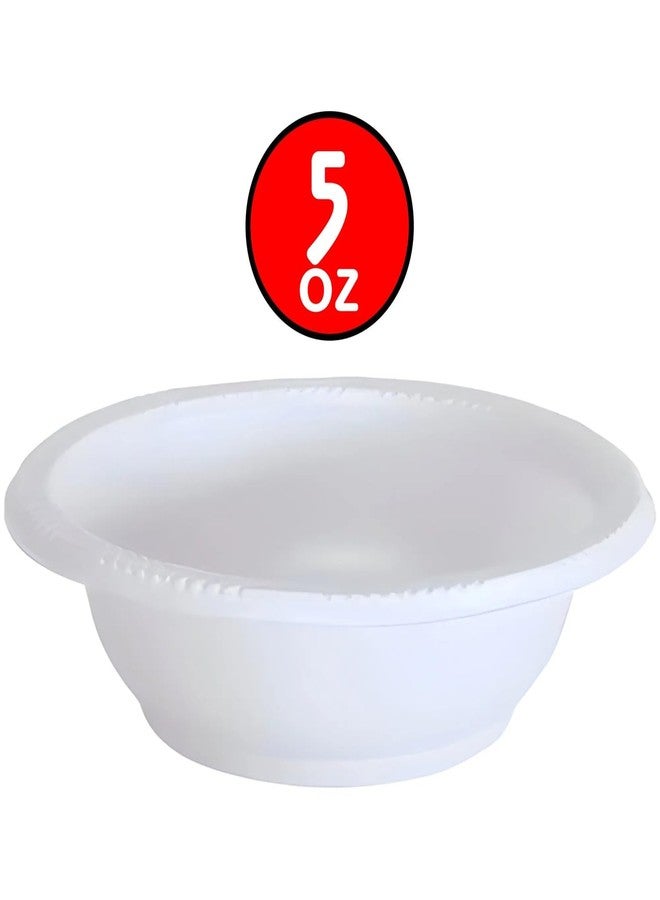 Party Dimensions Dessert Bowl-5oz | White | Pack of 100 Plastic Bowl, 5 oz, 5 oz. Bowl (12500) - Image 5