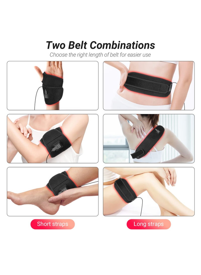 KASTWAVE Red Infrared Light Device, 660nm & 808nm LED Infrared Red Light Lamp, Soft Universal Pad, Red and Near-Infrared Light Belt for Wrist, Muscle, Back, Knee, Shoulder, Portable USB Cable Use  - Image 2