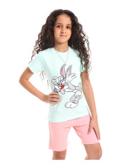 Girls Cotton Printed T-Shirt