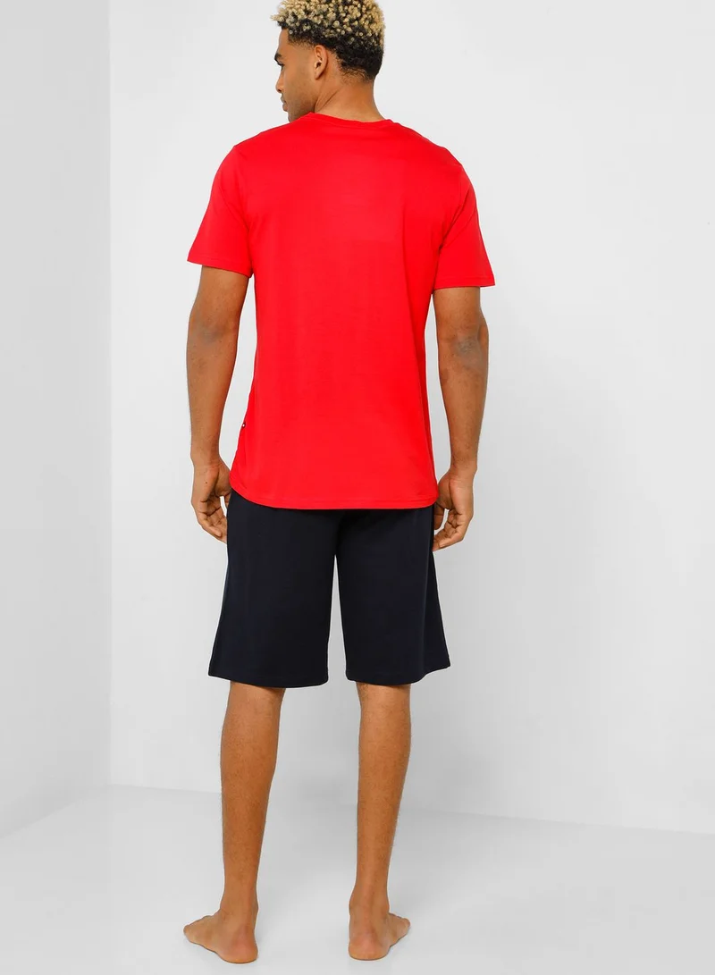 U.S. Polo Assn. Crew Neck T-Shirt And Shorts Set