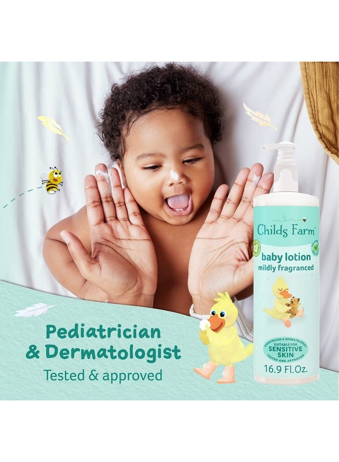 Childs Farm لوسيون للأطفال للبشرة الحساسة مرطب للبشرة الجافة 16.9 أونصة برائحة خفيفة نباتي خالي من القسوة - Image 3