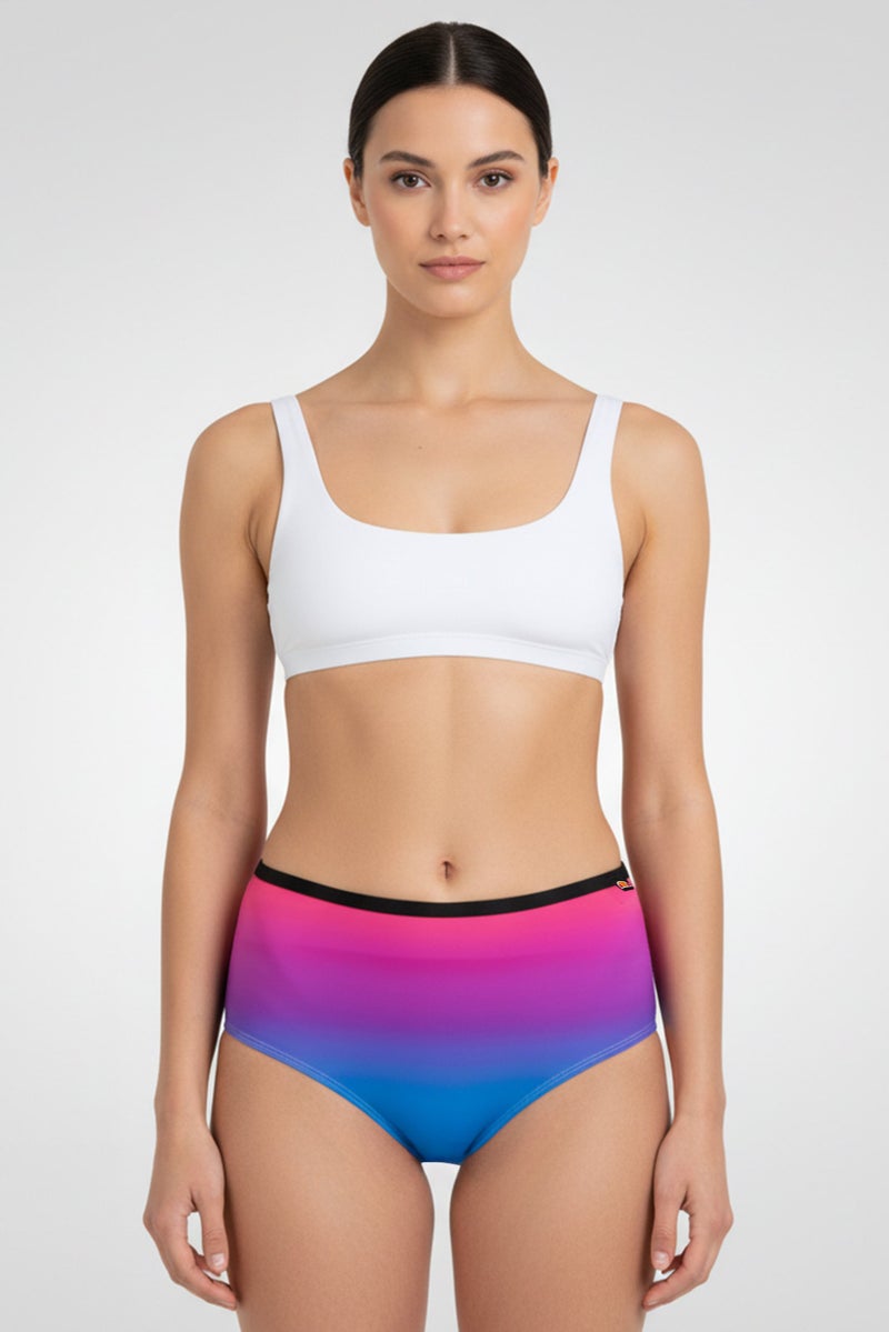 Ellesse Women Ombre Pull On Bikini Bottom, Multicolor - Image 1