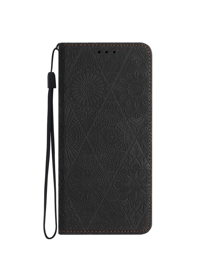 S-TOP Case For Samsung Galaxy A21s Ethnic Embossed Adsorption Leather Phone Case - Image 2