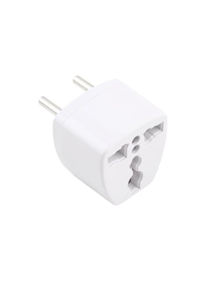 Electrical socket to convert the European system to the Egyptian system, white color, item number 427 - 1 - Image 1