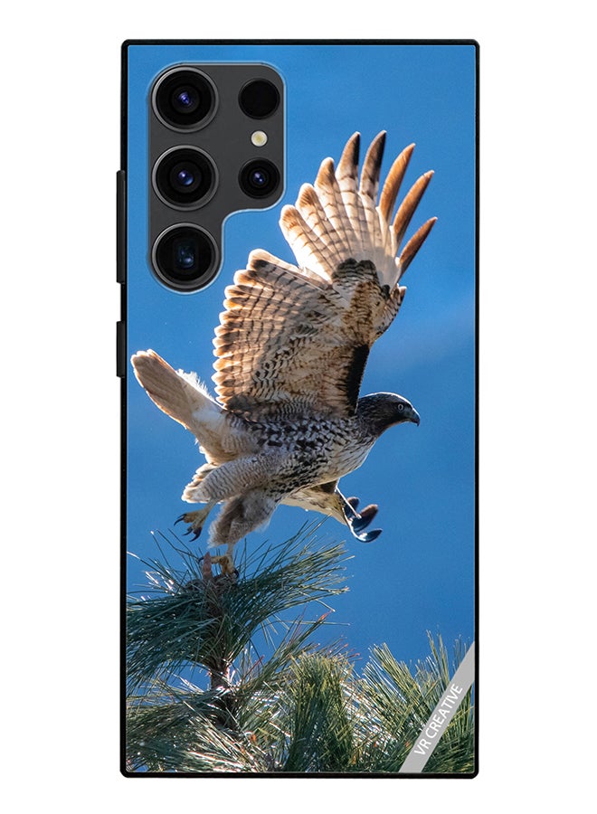 VR CREATIVE Protective Case Cover For Samsung Galaxy S24 Ultra Hunting Eagle Design Multicolour - Image 1