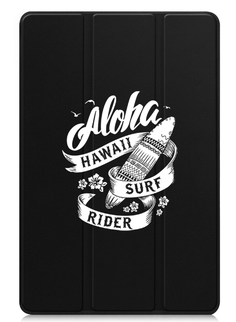 Theodor Protective Flip Case For Xiaomi Pad 7 & Xiaomi Pad 7 Pro With Trifold Stand Auto Wake Sleep Shockproof Cover - Aloha hawaii Surf rider White - Image 1