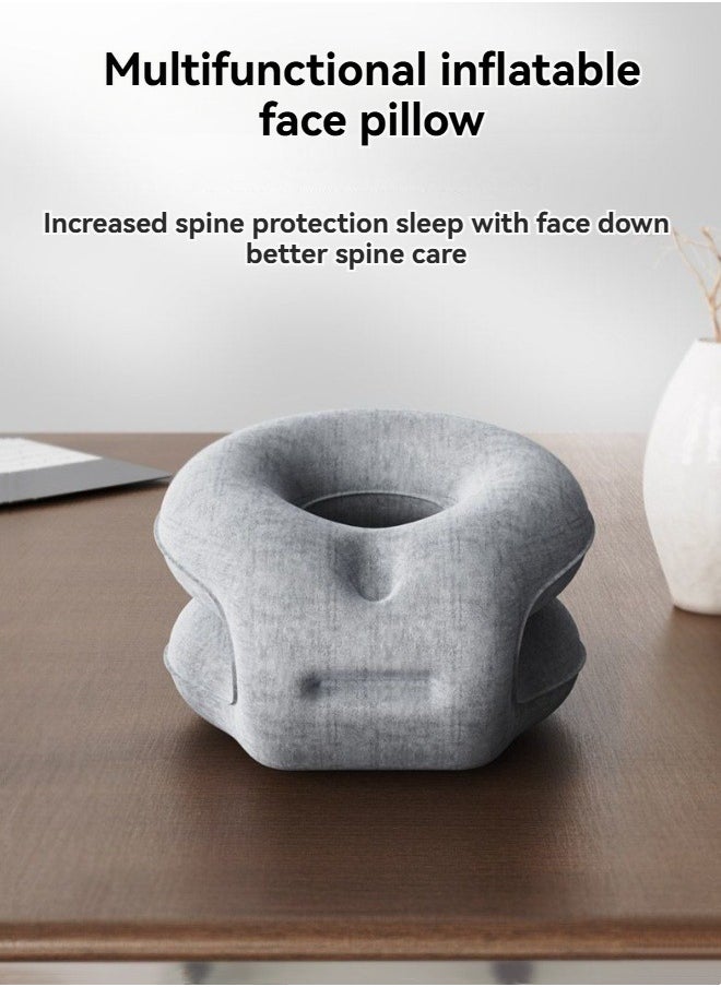 M MIAOYAN - Portable nap pillow for adults and students in the office, inflatable nap pillow for classroom - Image 1