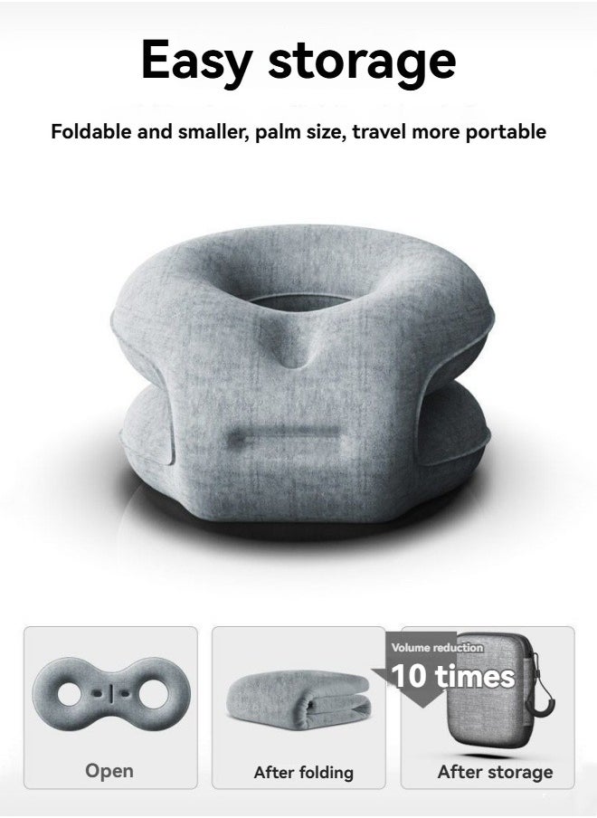 M MIAOYAN - Portable nap pillow for adults and students in the office, inflatable nap pillow for classroom - Image 1