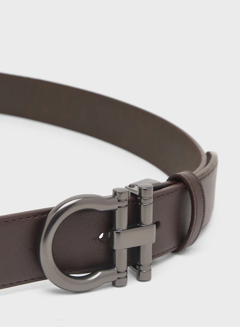 Robert Wood Genuine Leather Reversible Formal Belt