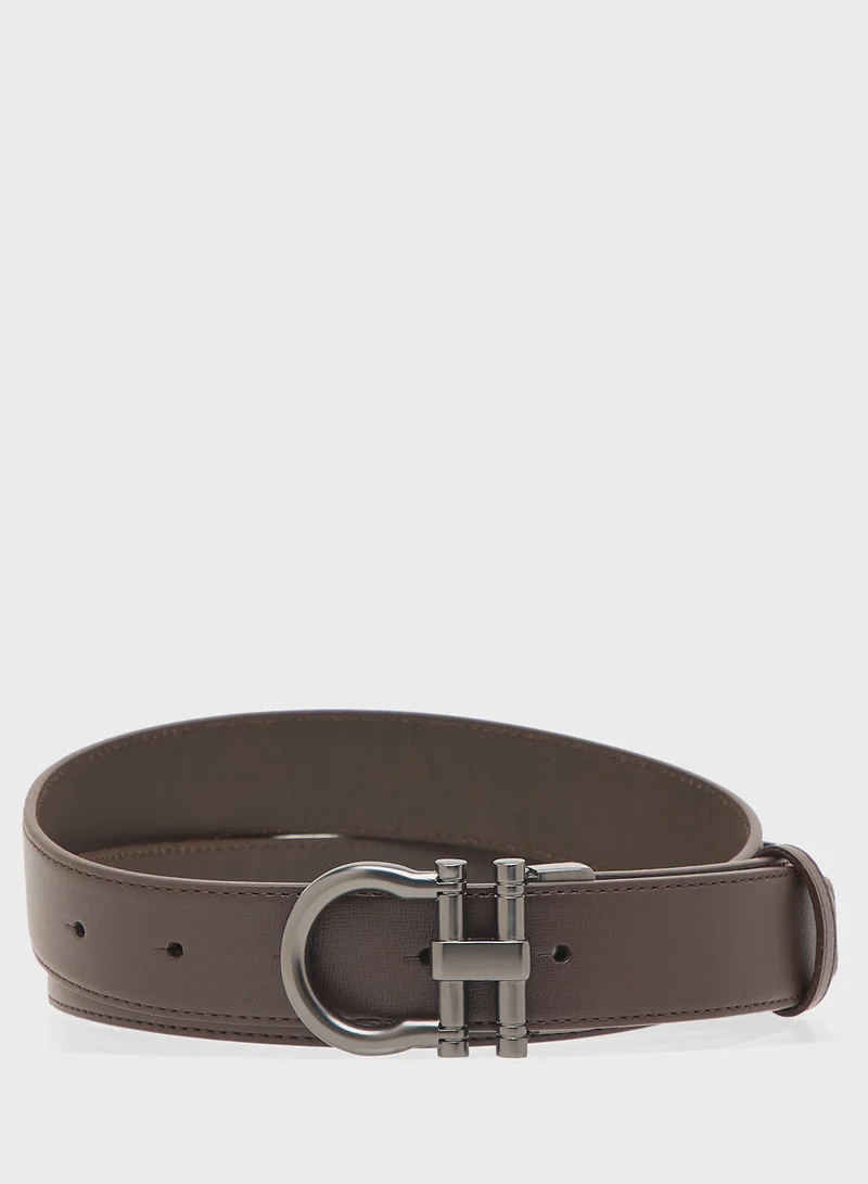 Robert Wood Genuine Leather Reversible Formal Belt
