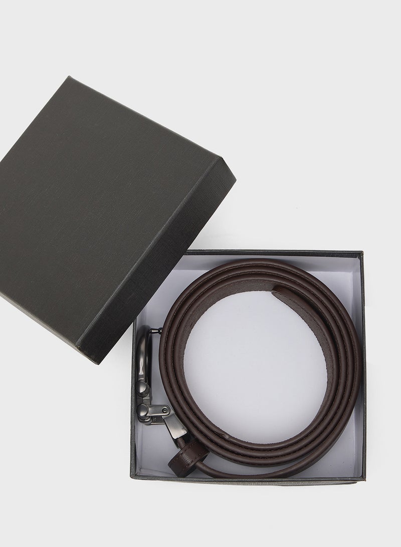 Robert Wood Genuine Leather Reversible Formal Belt - Image 3