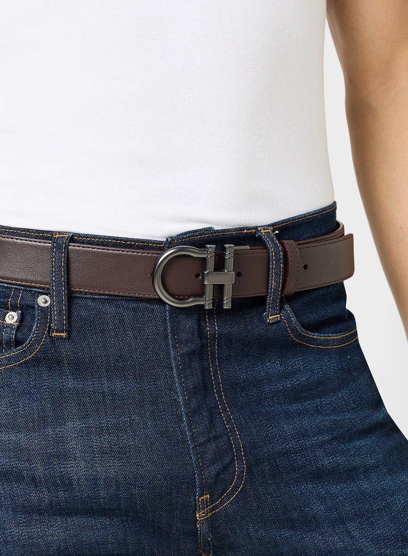 Robert Wood Genuine Leather Reversible Formal Belt - Image 5
