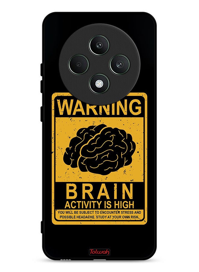 Tolwak Oppo Reno12 F 5G Protective Case Cover Warning Brain Activity Is High - Image 1
