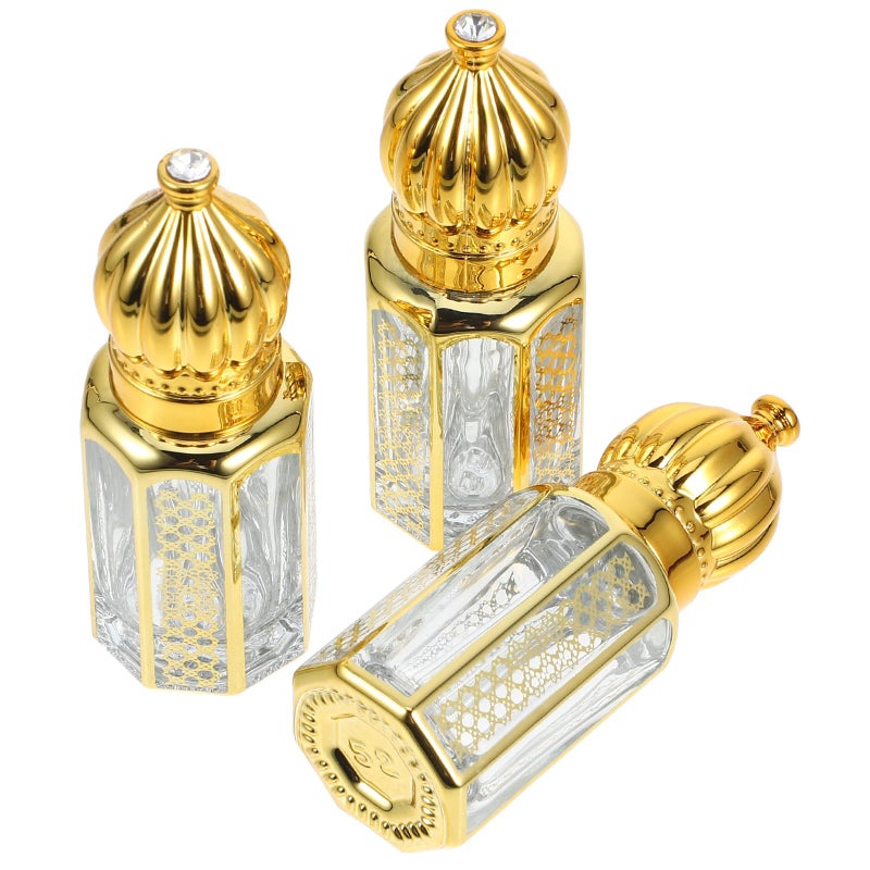 3Pcs 6ml Glass Essential Oil Bottles With Dropper Refillable Portable Travel Containers For Aromatherapy And Massage - Image 2