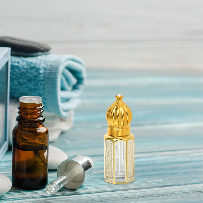 3Pcs 6ml Glass Essential Oil Bottles With Dropper Refillable Portable Travel Containers For Aromatherapy And Massage - Image 5