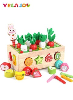 YelaJoy Wooden Educational Toys for Baby Boys Girls Age 2 3 4 Year Old, Shape Sorting Toys Gifts for Kids 2-4, Wood Preschool Learning Fine Motor Skills Game  - Image 1