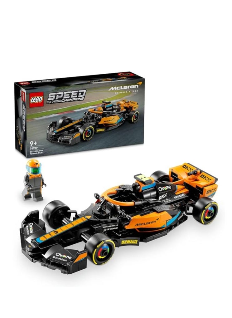 LEGO - Speed Champions 2023 McLaren Formula 1 Race Car Toy for 9 Plus Year Old Kids, Boys & Girls who Love Independent Play, Buildable Vehicle Model Set, Kids' Bedroom Decoration, Birthday Gift - Image 1