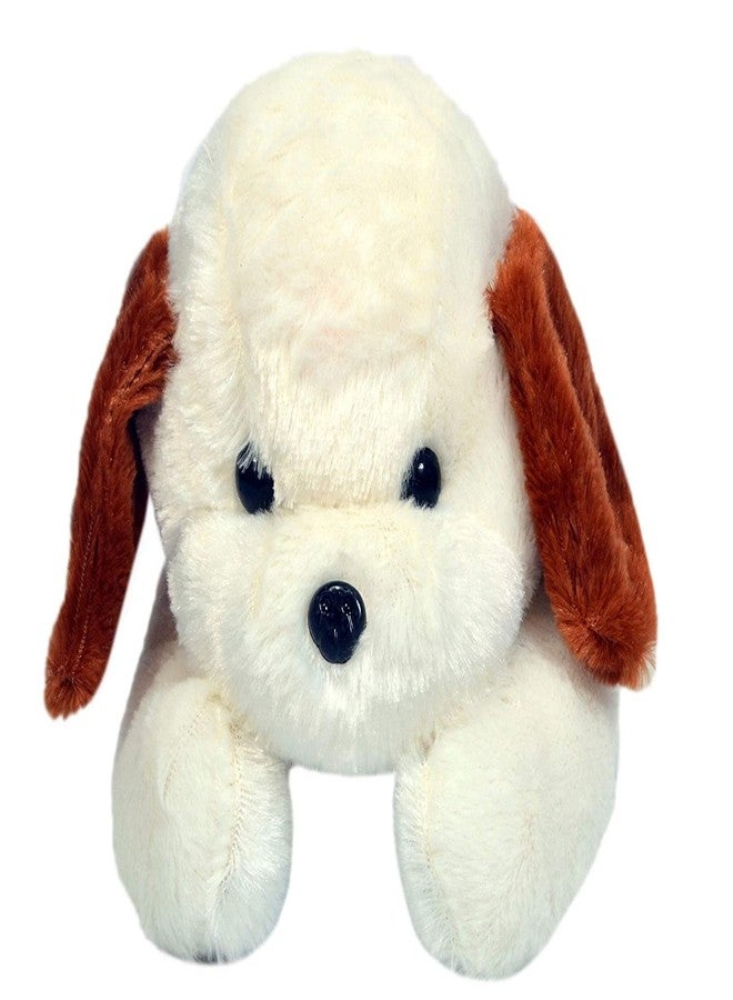 Tickles Adroable Lying Dog Stuffed Soft Plush Animal Toy for Kids Baby Boys & Girls Birthday Gift (Color:White Size:28 cm) - Image 2