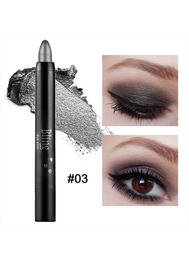 Boobeen Eyeshadow Pencil Crayon Waterproof Eyeshadow Stick Shimmer Cream Eyeshadow Pen Create Glitter Eye Makeup, Easy to Use - Image 2