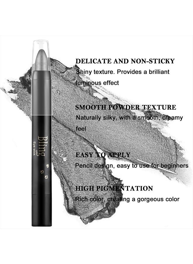 Boobeen Eyeshadow Pencil Crayon Waterproof Eyeshadow Stick Shimmer Cream Eyeshadow Pen Create Glitter Eye Makeup, Easy to Use - Image 3