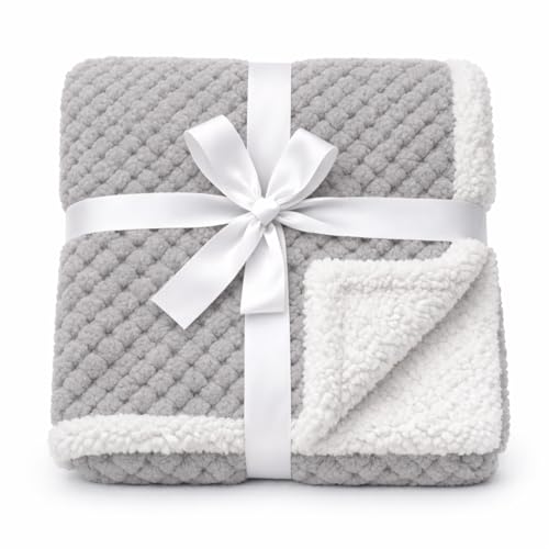 BRANDONN Premium Baby Blanket 100×75 cm – Ultra Soft Flannel Sherpa Newborn Blanket for Winter, AC, Stroller, Crib, Travel (0-12 Months) - Image 1