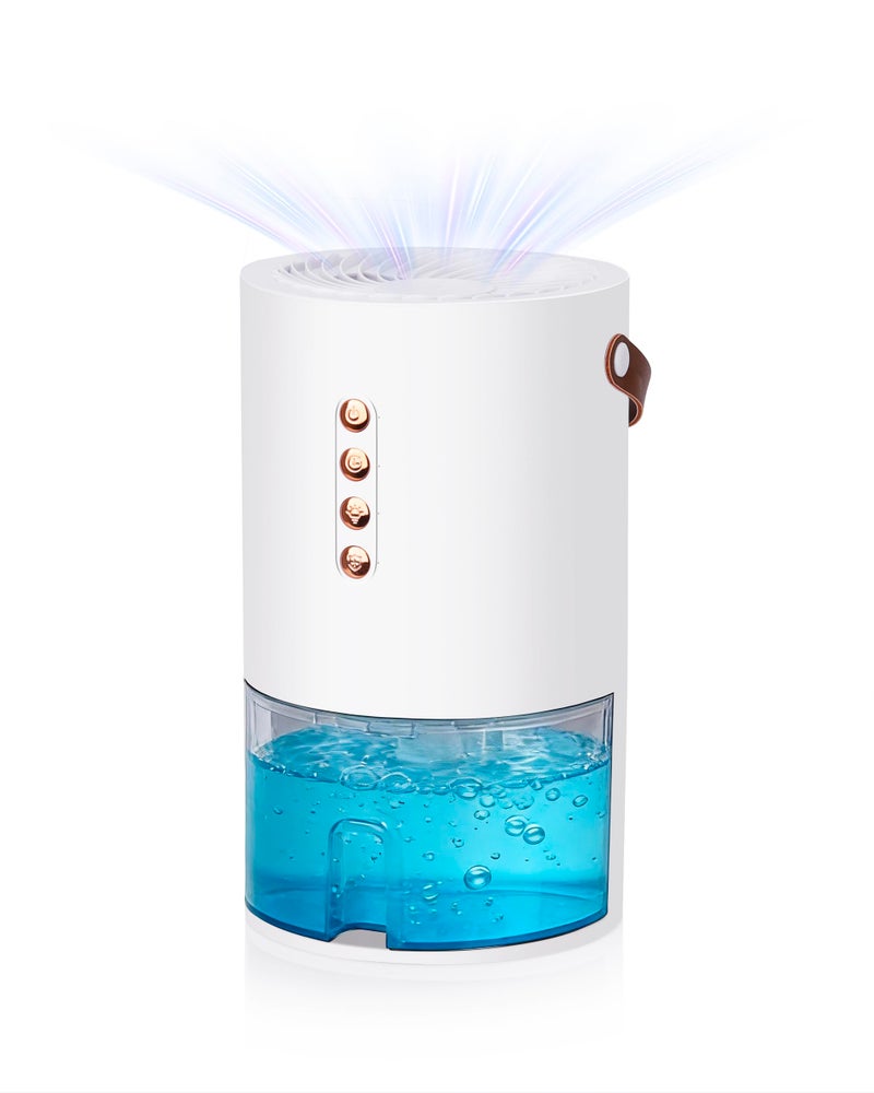 Kaaeiccr Dehumidifiers for Home, 60 Oz Small Dehumidifier for Basement. Portable Dehumidifier for Bedrooms, Bathrooms, Closets, and RVs, with Automatic Shut-off And Color Indicator Lights. - Image 1