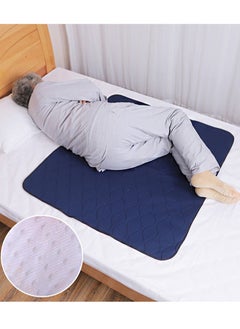 Aikanbo Washable Mattress Protector/Pad, Best Sheet Mattress Protector for Bedwetting, Five-layer Water-absorbent Non-slip Pad (Navy 90*100cm)  - Image 3