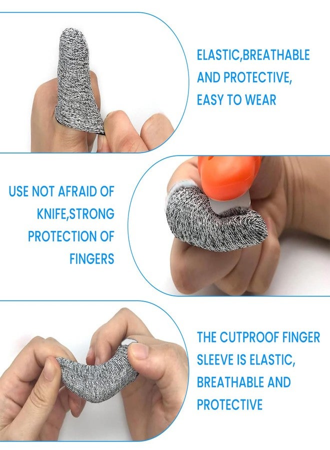 Supvox® 30pcs Cut Resistant Finger Cots Protector Finger Sleeve Protectors Reusable Guards Covers Protection Cots for Kitchen,Sculpture,Anti-Slip Gloves - Image 3