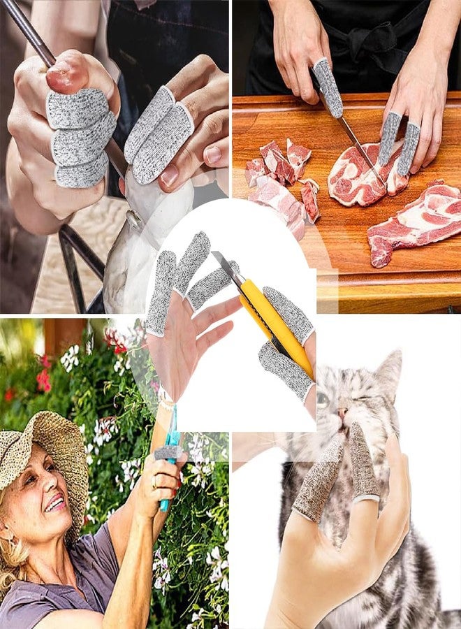 Supvox® 30pcs Cut Resistant Finger Cots Protector Finger Sleeve Protectors Reusable Guards Covers Protection Cots for Kitchen,Sculpture,Anti-Slip Gloves - Image 5