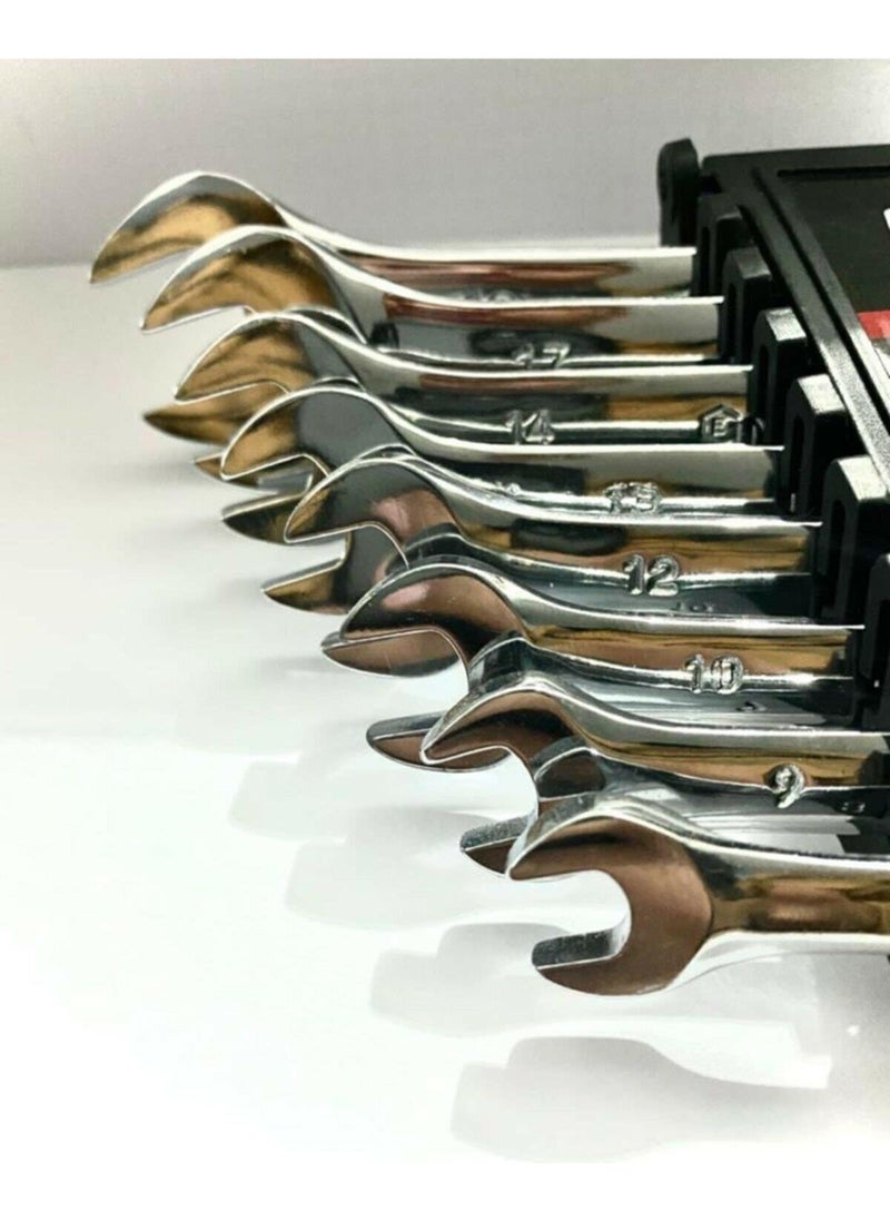 GK TOOLS Genius 12 Piece Combination Wrench Set 12 Piece Open Mouth-Star Wrench 6X22 mm 12 Piece Combination  - Image 2