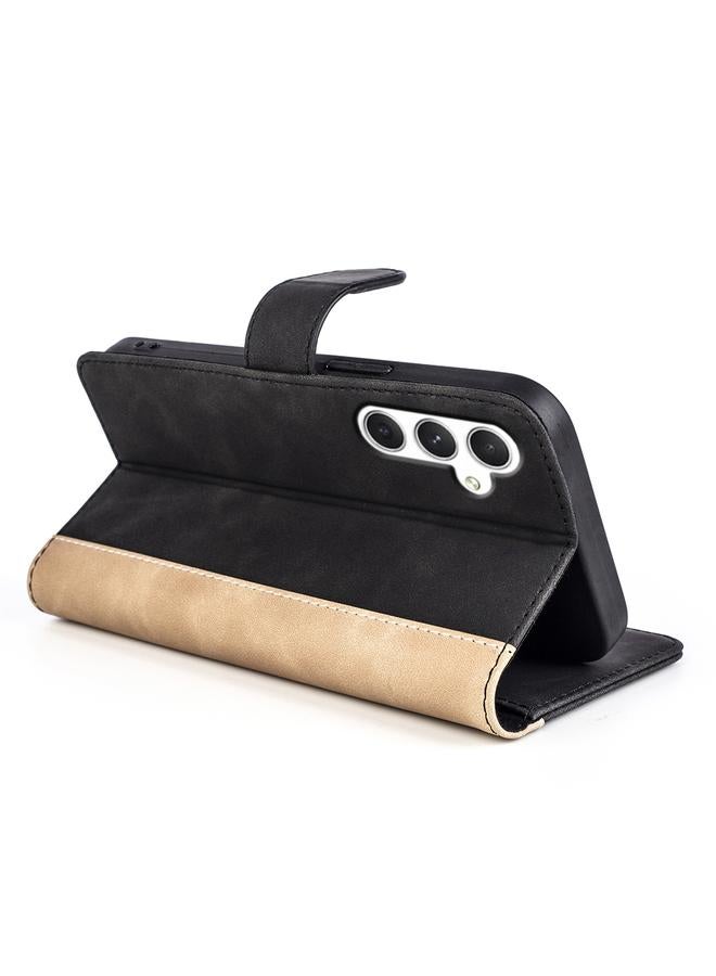 S-TOP Case For Samsung Galaxy S24 5G Stitching Horizontal Flip Leather Phone Case - Image 5