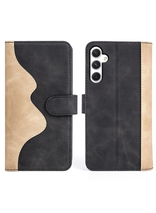 S-TOP Case For Samsung Galaxy S24 5G Stitching Horizontal Flip Leather Phone Case - Image 2