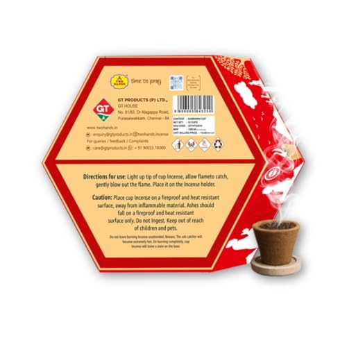 TwoHands Premium Wishtree Sambrani Dhoop Cups for Pooja (24 Cups) | Mattipal Earthy Fragrance Cup Dhoop | Charcoal-Free Havan Dhoop Cups for Home, Yoga & Meditation | Pack of 2x12 + Free Burner Plate - Image 2