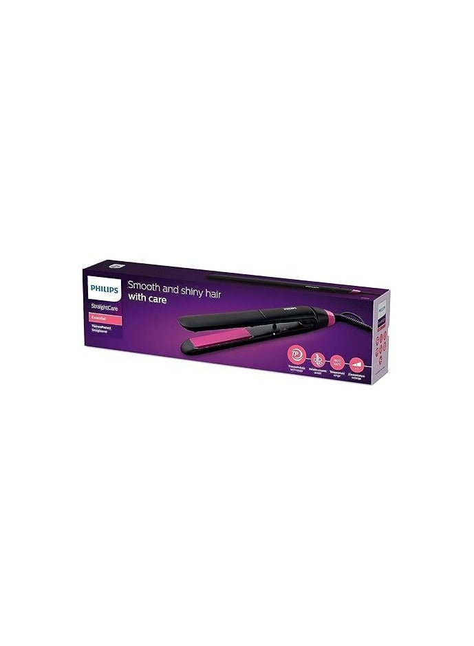 Philips Straight Care Essential Thermo Protect Straightener ThermoProtect technology, Keratin-infused Plates, 2 Temperature Settings - BHS375 - Image 1