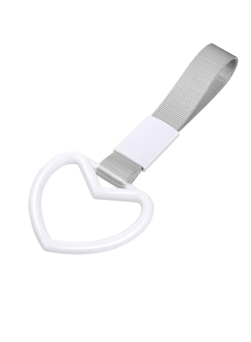 Y&D 4 Pieces Tsurikawa Ring Heart-Shaped Car Hand Strap Decorative Warning Loops Rear Bumper for Interior Exterior Decoration  - Image 3