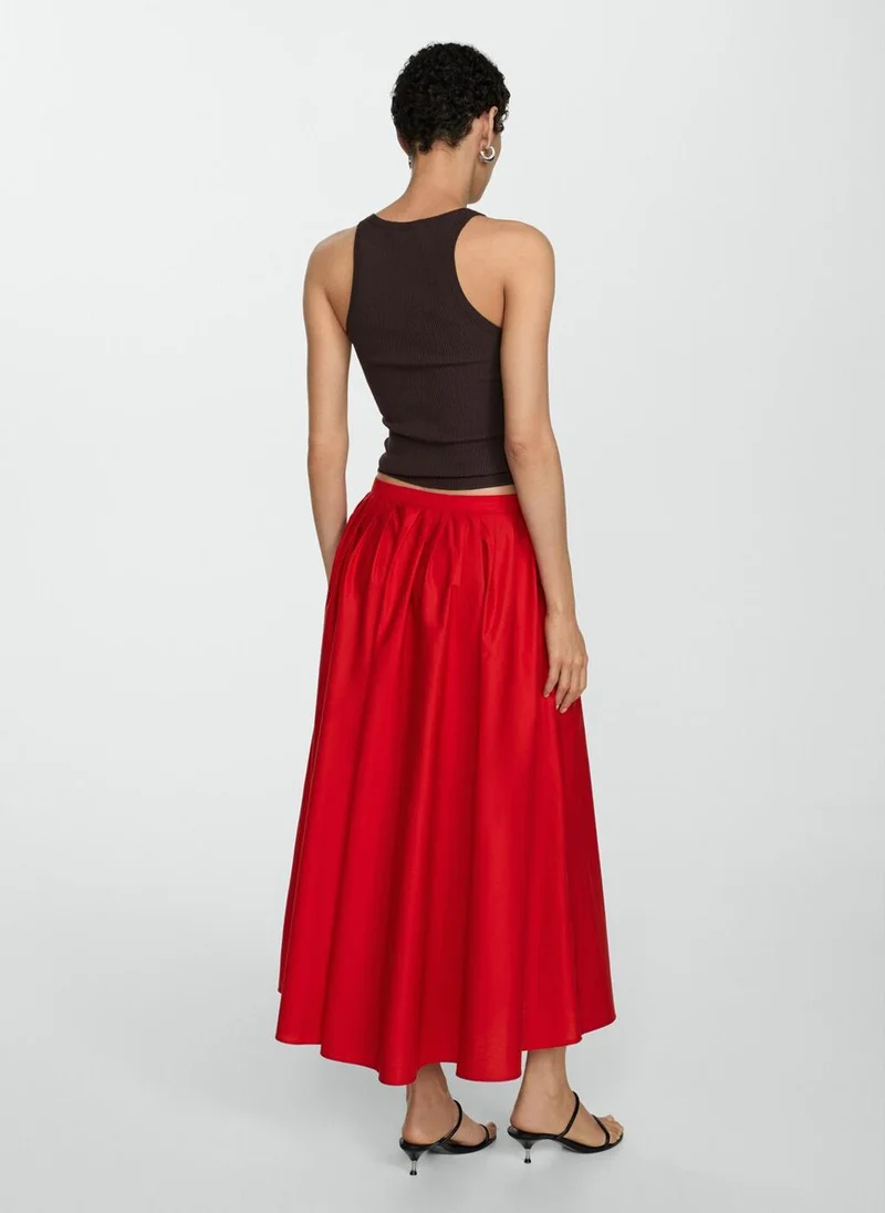مانجو Pleated Midi-Skirt