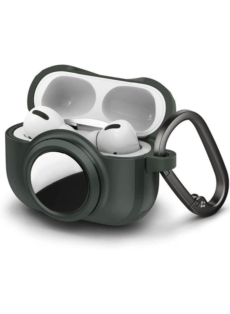 سبايجن Tag Armor Duo Case Cover for Airpods Pro and AirTag - Military Green - Image 1
